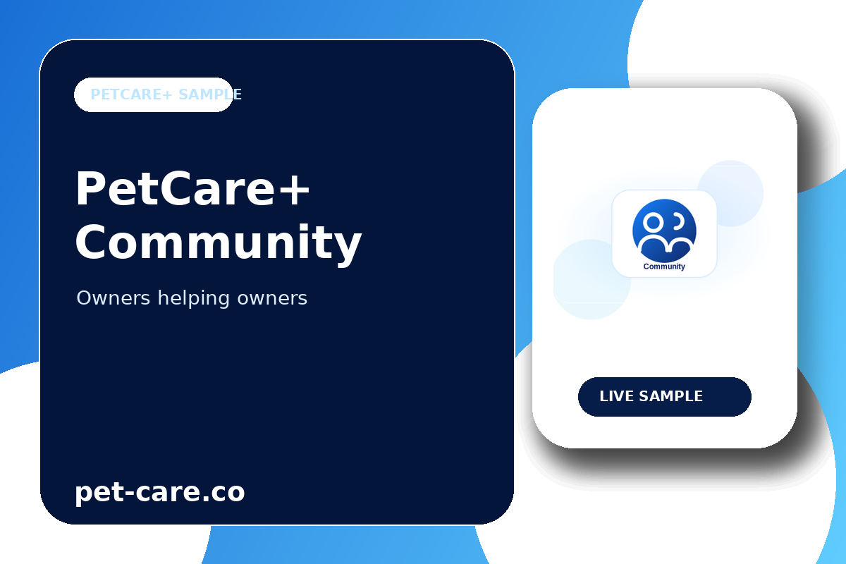 Welcome to the PetCare+ community